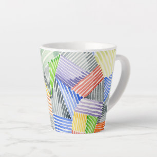 Taza De Café Latte Cubierta cruzada I