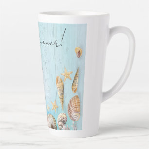 Taza De Café Latte Cubierta marina