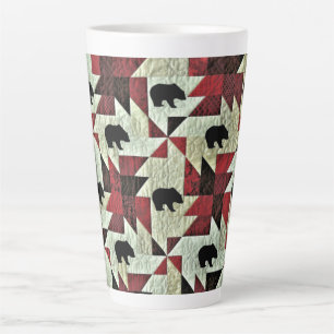 Taza De Café Latte Cuello de oso negro