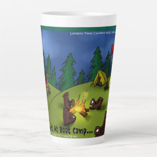 Taza De Café Latte Cuentos de fogata en el campamento: Un retiro llen