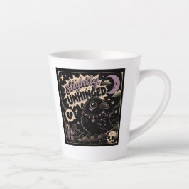 Taza De Café Latte Cuervo Ligeramente Desequilibrado