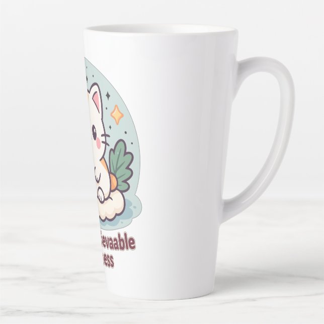 Taza De Café Latte Cuidad nyan-creíble - Gato kawaii lindo (Derecha)