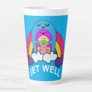 Taza De Café Latte Cuidar ponerse bien   Abrazos de corte   Niños   S