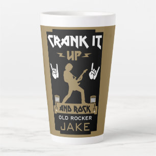 Taza De Café Latte Cumpleaños de Rockers de 60 años