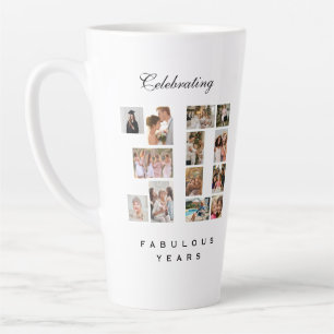 Taza De Café Latte Cumpleaños o aniversario número 30