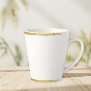 Taza De Café Latte Cup for latte coffee with edges