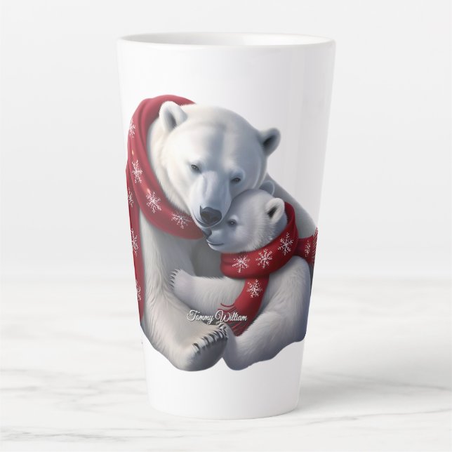 Taza De Café Latte Curiosa moda moderna Funny Feliz Navidad (Anverso)