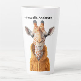 Taza De Café Latte Curioso Giraffe