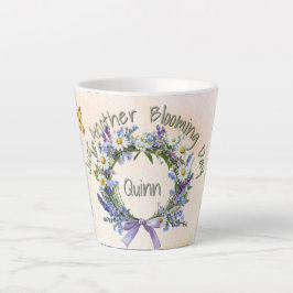 Taza De Café Latte Curioso sólo otro floreciente Personalizado de flo