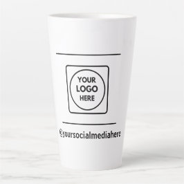 Taza De Café Latte Custom 17oz Tall Latte Logo No Min Order mug