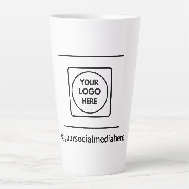 Taza De Café Latte Custom 17oz Tall Latte Logo No Min Order mug (Anverso)