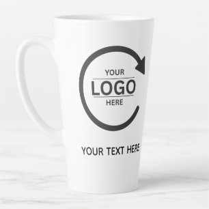 Taza De Café Latte Custom Business Brand Logo
