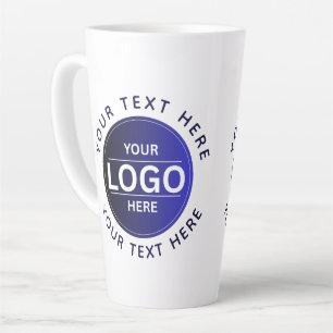 Taza De Café Latte Custom Business Brand Logo