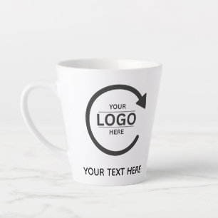 Taza De Café Latte Custom Business Brand Logo