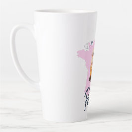 Taza De Café Latte Customizable Travel Themed Paris Latte Mug