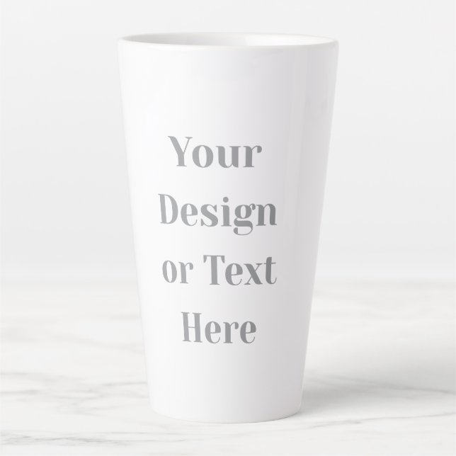 Taza De Café Latte Customizable Your Design or Text Here Personalized (Anverso)