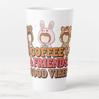 Taza De Café Latte Cute Animal Friends Coffee Lovers