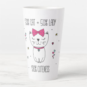 Taza De Café Latte Cute cat Latte Mug