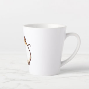 Taza De Café Latte Cute Corgi Butt Mug - Pequeño Latte 12 oz