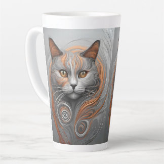 Taza De Café Latte Cute gato estilo animal gato latte café tazón