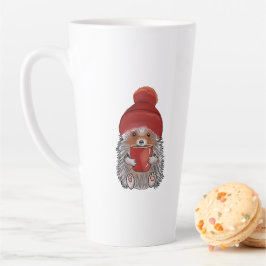 Taza De Café Latte Cute Hedgehog