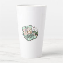 Cute Kawaii Chill Vibes Sticker para Portátil Gato