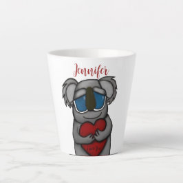 Taza De Café Latte Cute Koala Bear