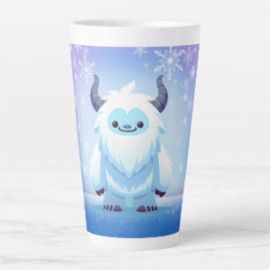 Taza De Café Latte Cute Navidad/invierno yeti