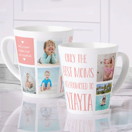 Taza De Café Latte Cute nietos yiayia foto y nombre