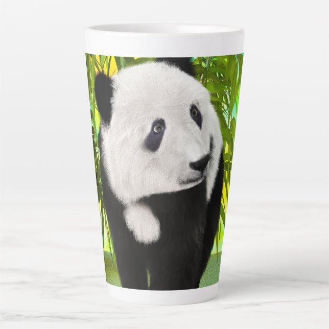 Taza De Café Latte Cute Panda Bear Kawaii Animal Lover Perfecto Regal (Anverso)