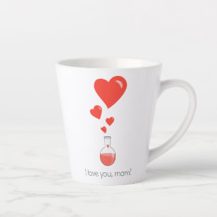 Taza De Café Latte Cute Química Mamá Amor Científico De La Poción