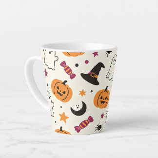 Taza De Café Latte Cute Whimsical Halloween