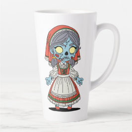 Taza De Café Latte Cute Zombie Italiano