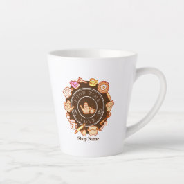 Taza De Café Latte Cuto de cocina marrón