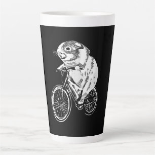 Taza De Café Latte Cuto Sketch Guinea Bicicleta de cerdo Amante de