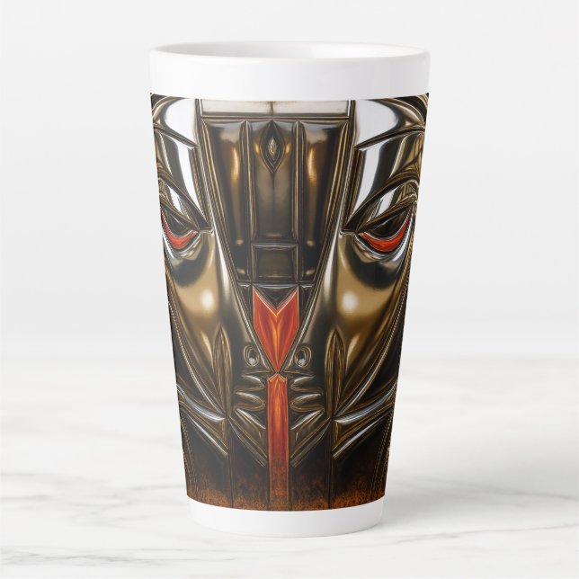 Taza De Café Latte Cyber Relic Metal Art (Anverso)