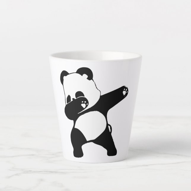 Taza De Café Latte Dabbing Panda (Anverso)