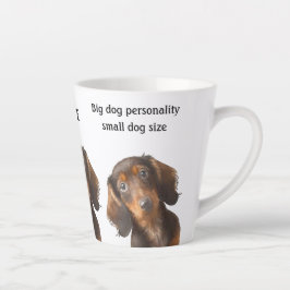 Taza De Café Latte Dachshund Art Funny Cita Café Regalo Perro Salchic