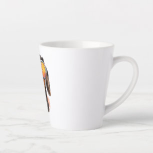 Taza De Café Latte Dachshund con lentes de sol