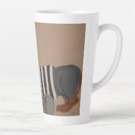 Taza De Café Latte Dachshund Treat Thief Jailbird