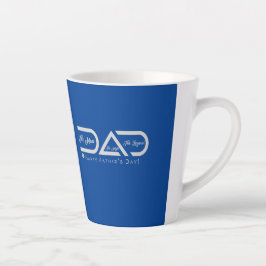 Taza De Café Latte DAD - El hombre el mito el diseño de la leyenda