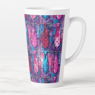 Taza De Café Latte Daddy's Tie Collection Large Ceramic Latte Mug
