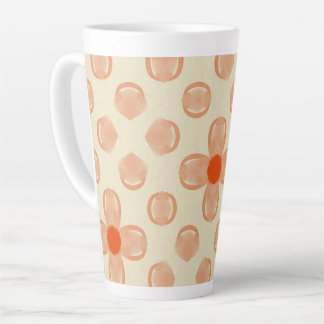 Taza De Café Latte Dainty Dot Florals