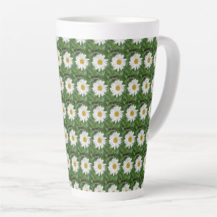 Taza De Café Latte Daisy blanco