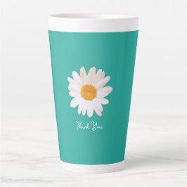 Taza De Café Latte Daisy Flower Dream– Summer Botanical Cozy