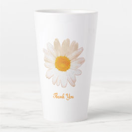 Taza De Café Latte Daisy Flower Mug – Summer Botanical Cozy