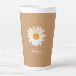 Taza De Café Latte Daisy Flower Mug – Summer Botanical Cozy