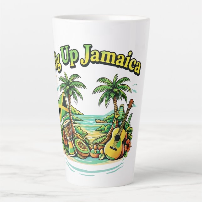 Taza De Café Latte Dale Jamaica (Anverso)