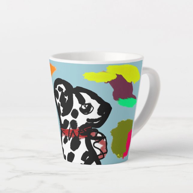 Taza De Café Latte Dalmacia en otoño (Ángulo derecho)