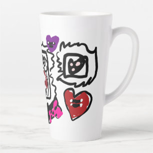 Taza De Café Latte Dálmata encantador